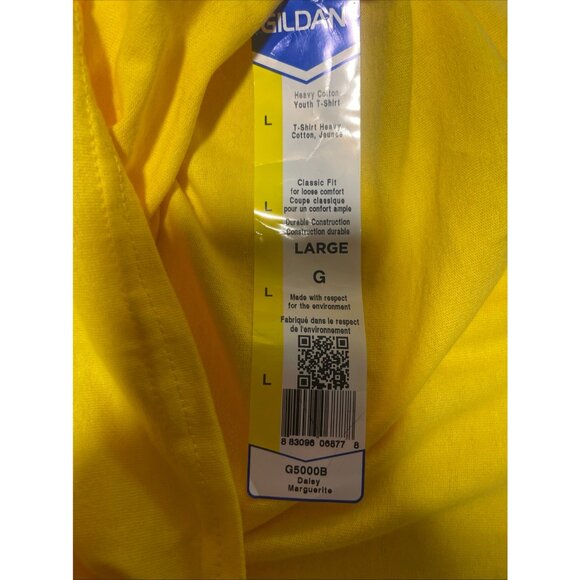 Gildan New Daisy Large Youth Short Sleeve  T Shirt  With DTF Teacher - Picture 5 of 12